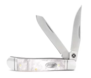 Hooey Mother of Pearl Trapper Knife - Large