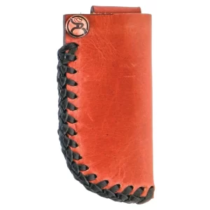 Roughy Classic Laced Knife Sheath in brown with black lace