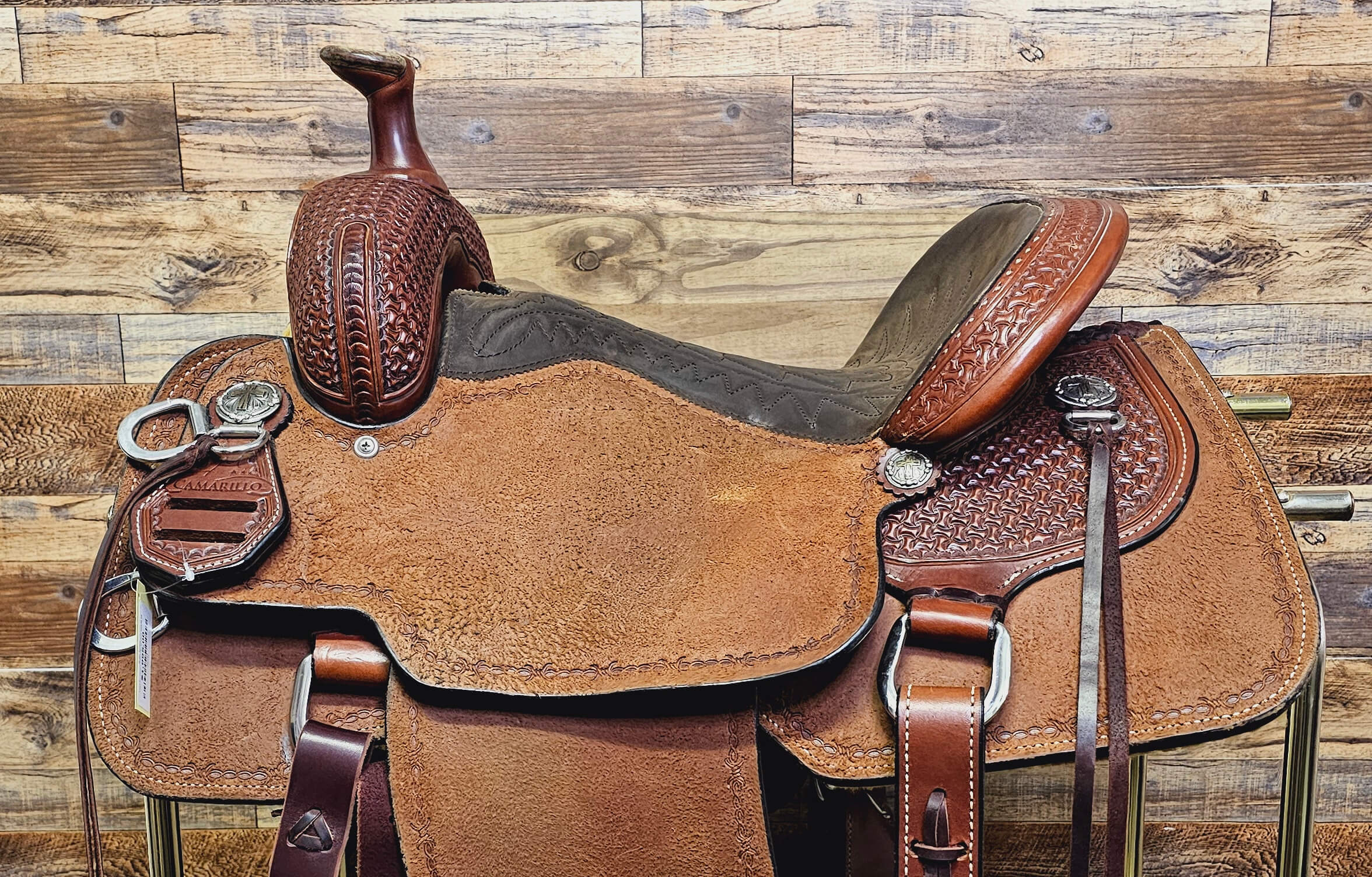 Used Reinsman Camarillo Saddle detailed side view