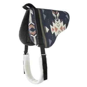 Weaver Gettagrip Bareback Pad with Cinch - SantaFe Navy/Off White