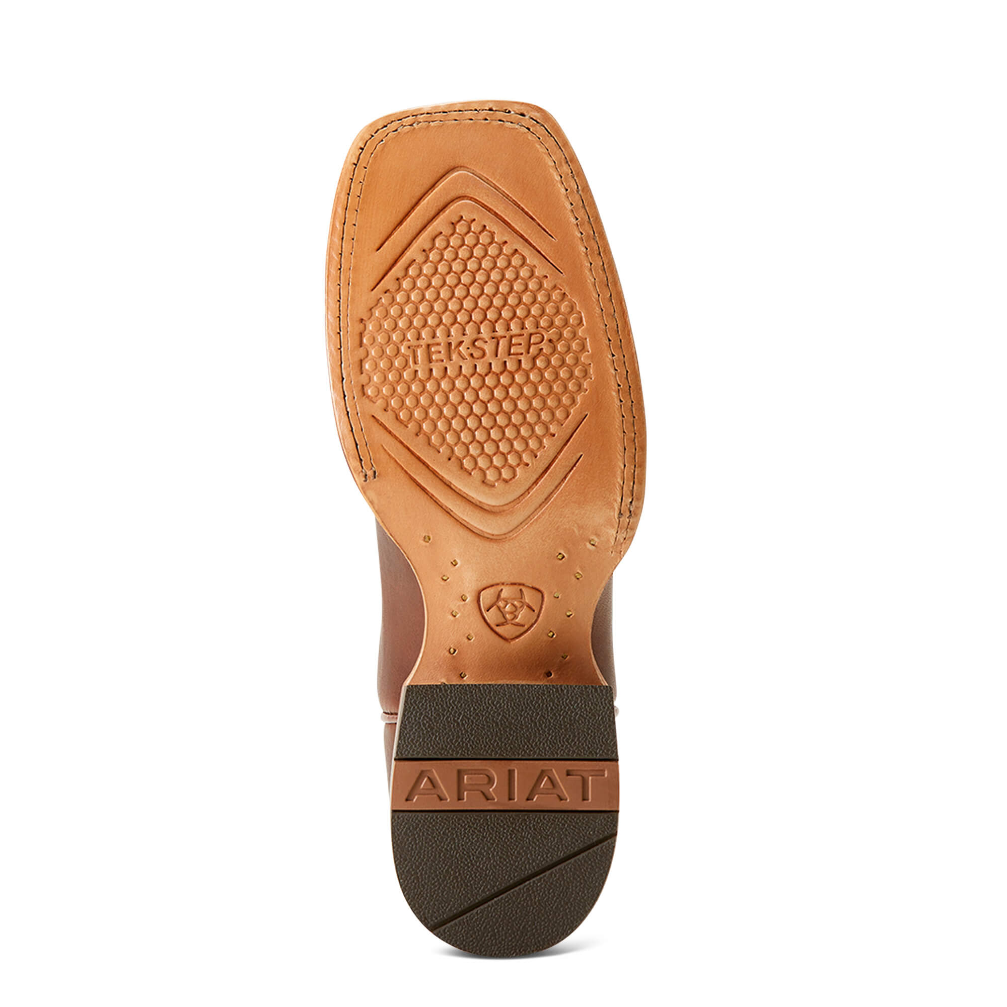 Ariat Frontier Tilly Western Boot in Dapper Tan and Surf Blue Sole