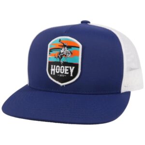 Hooey Cheyenne Snapback Hat in Navy & White front view