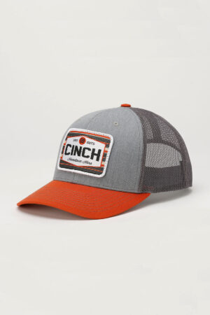 Cinch Hometown Hero Snapback Cap with grey mesh back