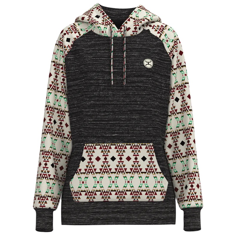 Hooey Summit Hoody in Charcoal and Aztec.