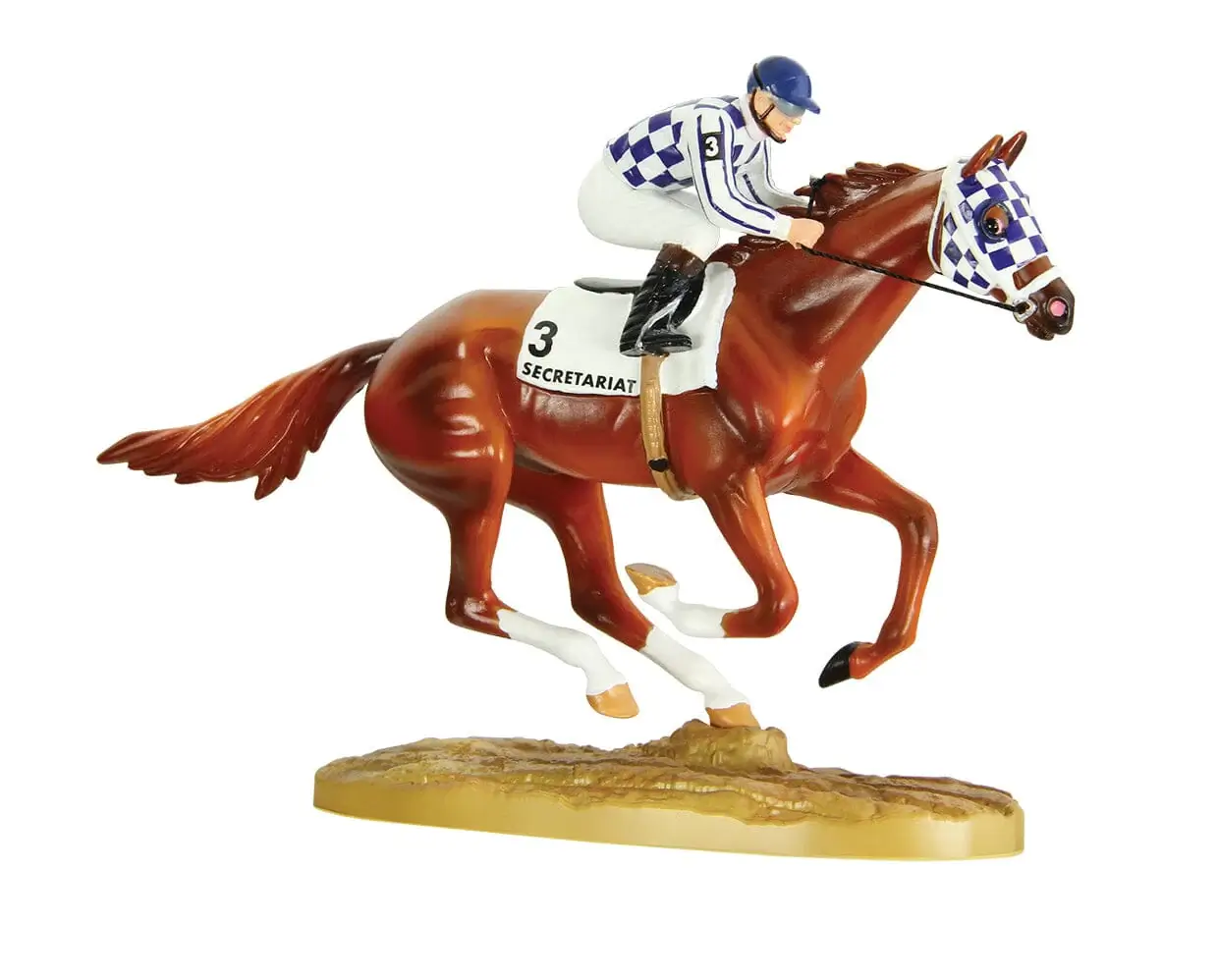 Breyer Secretariat 50th Anniversary Figurine with Jockey