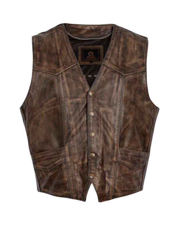 STS Ranchwear - Chisum Leather Vest - Al-Bar Ranch