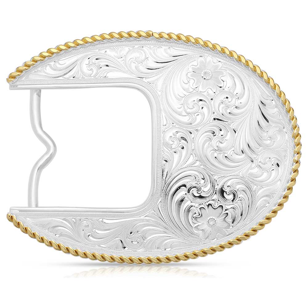 Elevated Classic Oval Belt Buckle front view