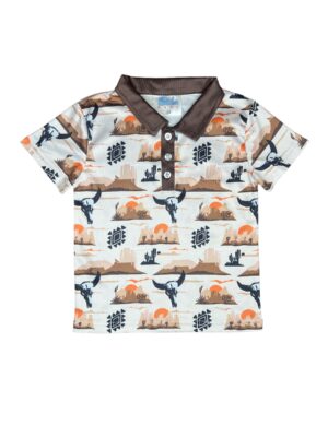 Shea Baby Kids Desert Sky Polo Shirt