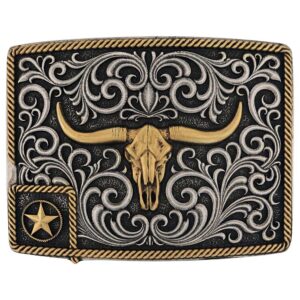 Lonestar Longhorn Attitude Buckle front view