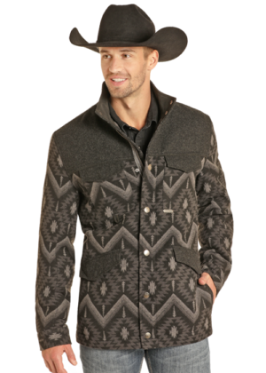Powder River Aztec Jacquard Black Jacket