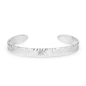 Timeless Elegance Chiseled Cuff Bracelet