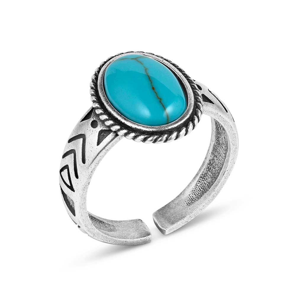 Uncovered Beauty Turquoise Ring View of the Stone