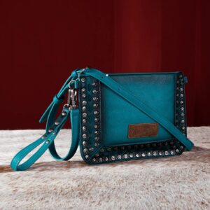 Wrangler Rivet Wristlet/Crossbody Front View