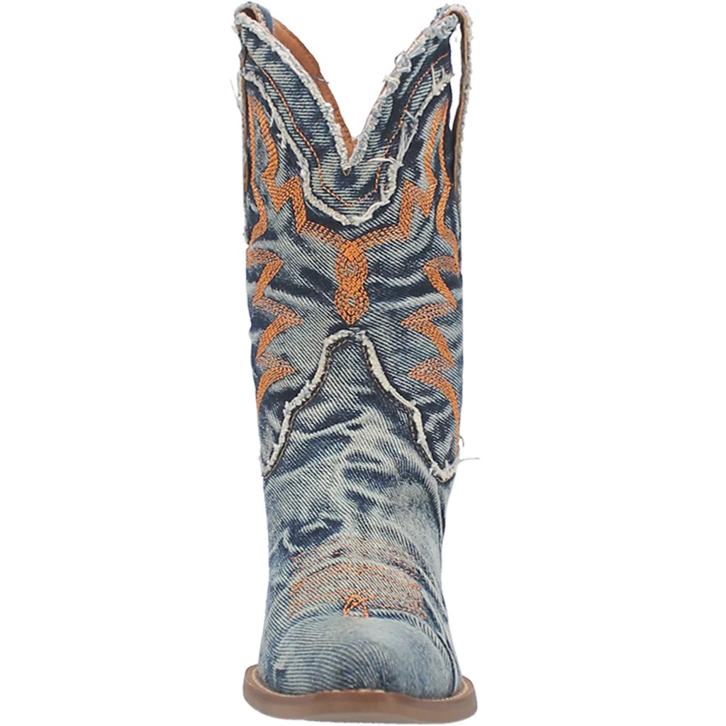 Dingo Y'All Need Dolly Boot in Denim Blue Front View