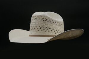 Pro Hats Straw Nat/Tan Open Crown Hat - PH37