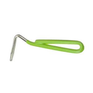 Hoof Pick with Vinyl Coated Handle in Lime Green