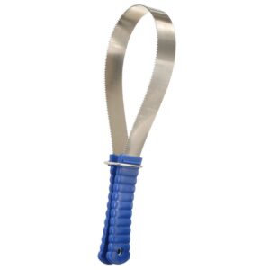Shedding Blade with Rubber Handle - Blue