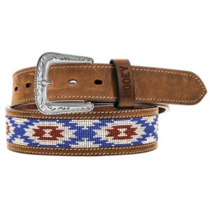 Hooey Ware Belt w/ Beads Red, White & Blue