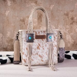 Wrangler Cowhide Vintage Floral Purse