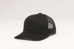 Kimes Ranch Weekly Trucker Cap Black on Black