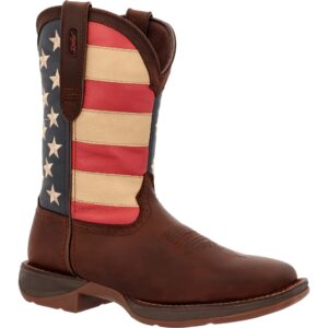 Durango Men's Rebel Patriotic Flag Boot Brown Union Flag