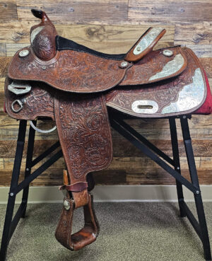 Used Showman Saddlery Show Saddle - 15"