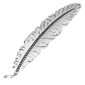 Montana Silversmiths Classic Montana Hat Feather - Black