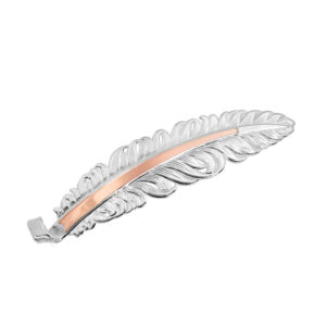 Montana Silversmiths Lightening Hat Feather Silver/Rose Gold