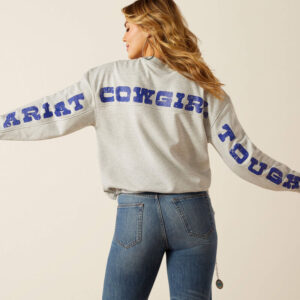 Ariat Cowgirl Tough Sweatshirt - Heather Grey