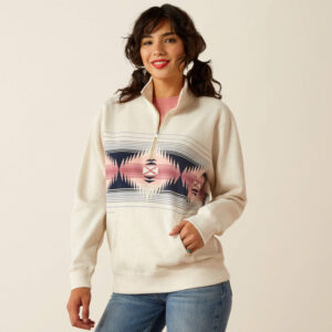 Ariat June 1/2 Zip Sweatshirt Oatmeal