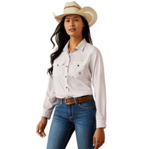 Ariat Ladies Western VentTEK Stretch Mini Print L/S