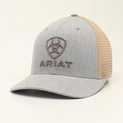 Ariat Snapback Tan/Grey Embroidered Logo