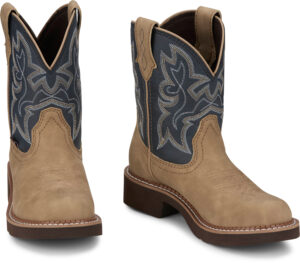 Justin Gypsy Short Kay Honey Tan 8" Round Toe Boot