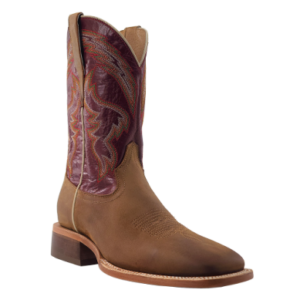 RW Ranch Sundial Brown 11" Burgundy Goat