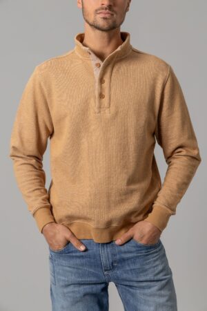 Kimes - Kingswell WW Brown Button Pull-Over