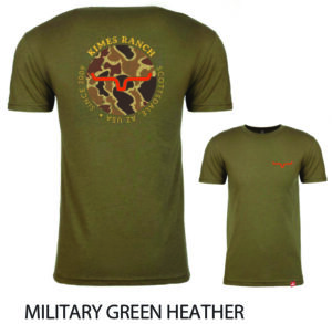 Kimes Circular Duck Camo Military Green Heather Tee
