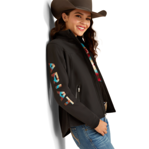 Ariat Women's Team Softshell Jacket - Black/Serrano