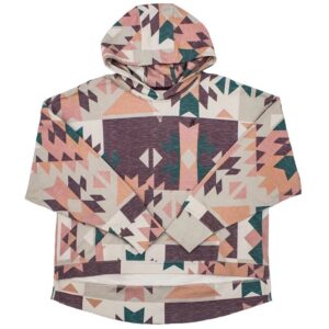 Hooey Ladies Roomy Burgundy/Grey Hoody