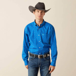 Ariat Carter Classic Blue Long Sleeve Button
