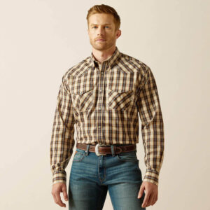 Ariat Ethan Classic Cream Plaid LS Snap
