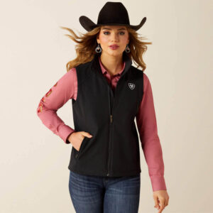 Ariat Logo Softshell Black Vest