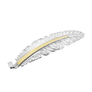 Montana Silversmiths Classic Hat Feather Silver/Gold