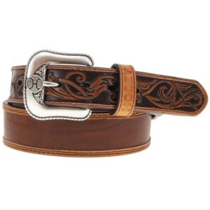 Ranchero Classic Tapered Natural/Brown Accent Belt