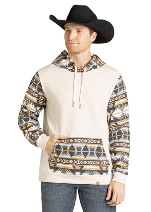 Rock & Roll Aztec Color Blocked Hoodie