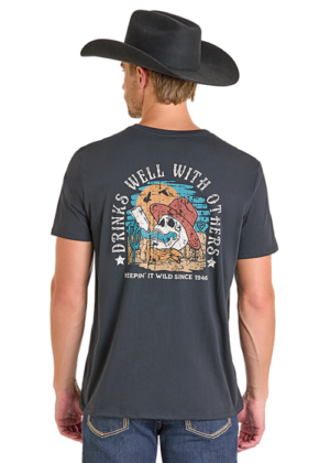 Rock & Roll Drinking Buddies Black Tee