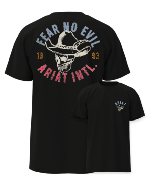 Ariat Stitched Skull Black T-Shirt