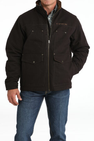 Cinch Cotton Canvas Concealed Work Jacket - Brown