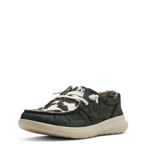 Ariat Hilo Floral Emboss/Black & White Hair-On