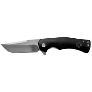 Hooey "Tombstone" Black Drop Point Flipper Knife