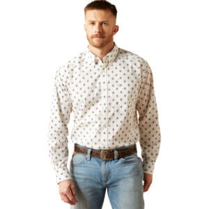 Ariat Thell White Classic Long Sleeve